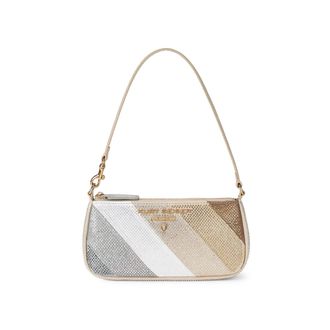 Kurt Geiger Womens Highgate Sm Wristlet Bag - Metallic Fabric - One Size