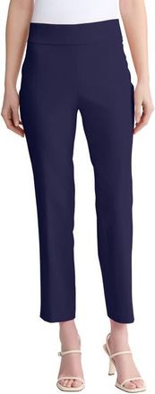 Jones New York Pull-On Straight Leg Pants in Pacific Navy at Nordstrom, Size Small
