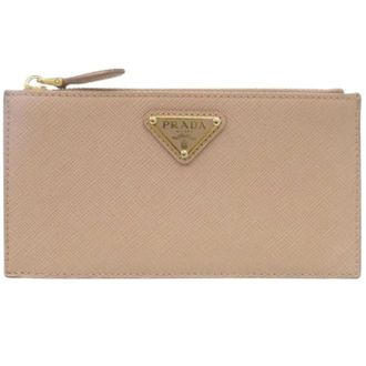 Prada Pre-owned Wallets, female, Beige, Size: ONE SIZE Pre-owned Vintage Coin Purse