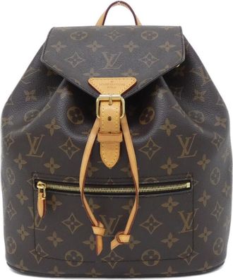 Louis Vuitton Brown Coated Canvas Backpack (Pre-Owned)