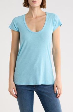 James Perse Deep V-Neck T-Shirt in Skipper at Nordstrom Rack, Size 3