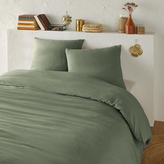 La Redoute Interieurs Bedset in gewassen microvezel, recycled polyester