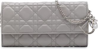 Dior Pre-owned Dior Lambskin Cannage Lady Wallet On Chain Ladies 98O9NGHDPD2K4IJG