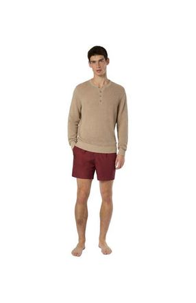 Onia Linen Henley Sweater in Tan at Nordstrom, Size Large