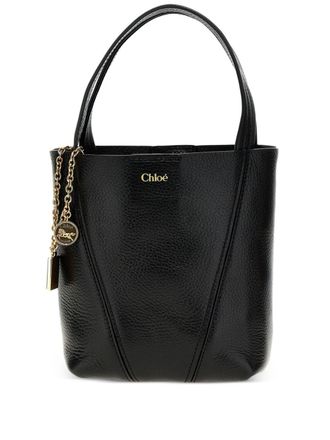 Chloé Spin tote bag - women - Grained Calf Leather/Calf Leather - One Size - Black