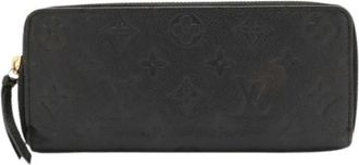 Louis Vuitton Pre-owned Long wallet (bi-fold) - Dames - Vintage Accessoires - Zwart - ONE Size - Leer - Vintage