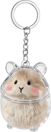 Generic Cat Hair Collection Keychain - Clear Transparent Charm, Easy to Install, Portable Design, Cute Animal Lover Gift | Perfect Pet Keepsake for Men, Women