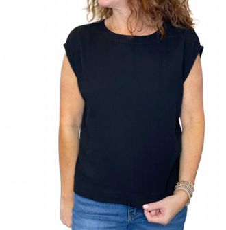 Dylan Gauze Modern Tee In Black