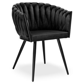 OEM Silla Aston Velvet De Terciopelo Tejido Negro