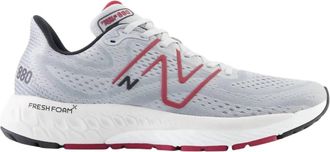 New Balance Mens Fresh Foam 880V13 Shoes In Aluminum Grey/crimson