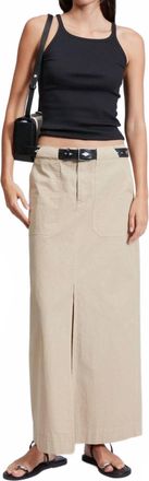 Rag & Bone Leyton Maxi Skirt In Khaki
