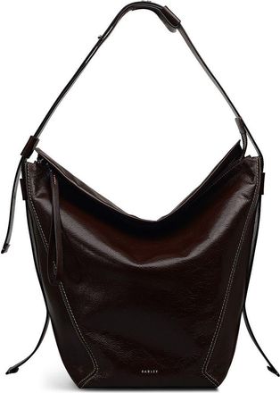 Radley London De Beauvoir - High Shine Large Ziptop Shoulder Bag in Dark Oak at Nordstrom