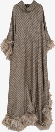 Gucci Vestito Kaftano in seta GG - GUCCI - gender_Woman
