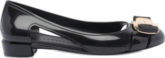 Ferragamo Black Vara Pumps