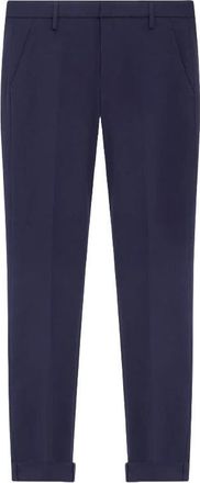 Dondup Blue Straight-Leg Five-Pocket Jeans