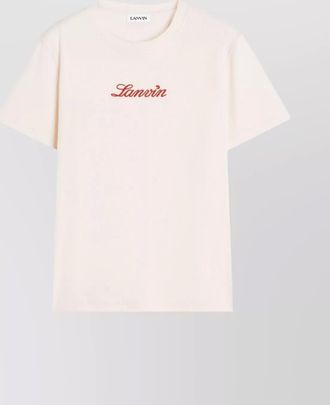 Lanvin crew neck regular fit short sleeves top