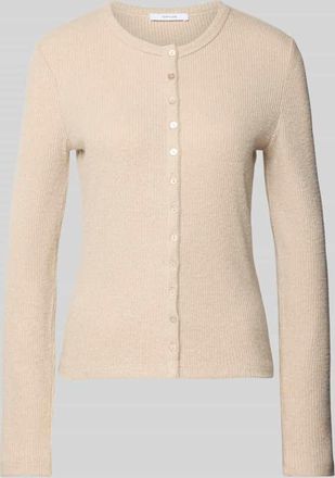 OPUS Cardigan mit Rundhalsausschnitt Modell Saltus in Beige, Größe 36