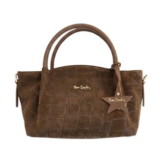 Pierre Cardin Handtas - Dames - Tassen - Bruin - Maat: ONE Size Leer
