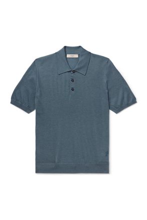 Purdey Tantallon Slim-Fit Merino Wool Polo Shirt