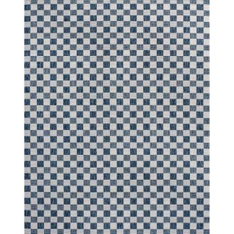 Jonathan Y Designs Aimee Traditional Cottage Checkerboard Indoor/Outdoor Area Rug in Navy/cream at Nordstrom, Size 2Ft 0In X 8Ft 0In