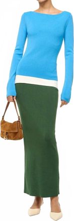 Staud Carilo Dress In Jungle/sky/ivory