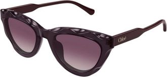 Chloé unisex, Accessoires, Paars, Maat: 52 MM