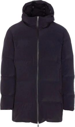 Herno Zwarte gewatteerde jas met capuchon - Heren - Parka Jassen - Zwart - XL - Jassen