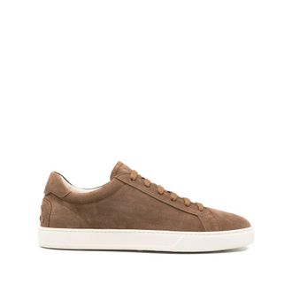 Tod's Schoenen, Heren, Bruin, 44 1/2 EU, Leer, Lage leren sneaker