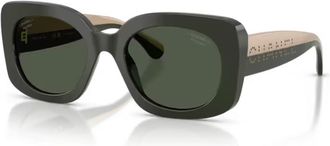 Chanel CH5563B Squared-Frame Sunglasses - Dark Green