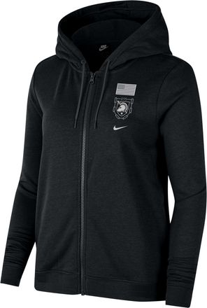 Nike Army Nike Womens College Full-Zip Hoodie in Black | W32968ARMY-BLK
