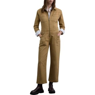 Scalpers Jumpsuit With Front Zipper in Mustard at Nordstrom, Size X-Small Eu