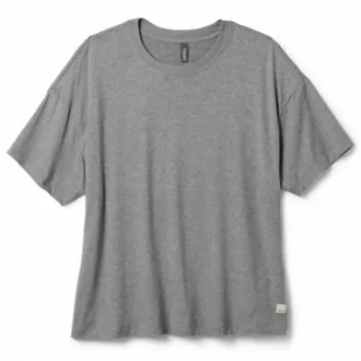 Vuori Clothing Womens Energy Tee In Heather Grey