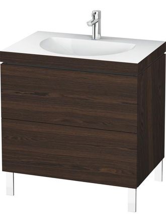 Duravit Lavabo Para Muebles Duravit L-cube C-bonded Con Base, Colgado En La Pared, 120x48 Cm, 1 Extra&iacute;ble, Sin Rebosadero, 3 Agujeros Para Grifos, Color: Noga