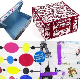 Trade Shop Trade Shop - Box Scatola Organizer Per La Biancheria Intima Cambio Stagione Misure A Scelta - -60x50x40 Cm