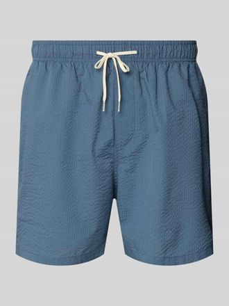 Selected Badehose mit Baumwoll-Anteil Modell COOPER in Rauchblau, Gr&ouml;&szlig;e XL