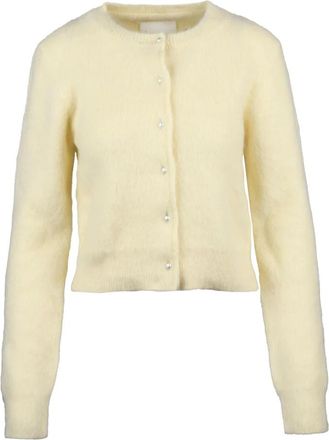 Maison Margiela Truien & Vesten, Dames, Beige, M, Rebecchina Girocollo Cardigan