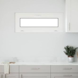 Berkfield Home Basement Window RISOR 110x40 cm Tilt 2 Glazing White