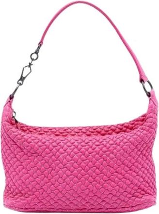 Bottega Veneta Pre-owned Shoulder Bags, female, Pink, Size: ONE SIZE Pre-owned Quilted Shoulder Bag