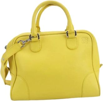 Loewe Pre-owned Handbags, female, Yellow, Size: ONE SIZE Pre-owned Amazona Handbag