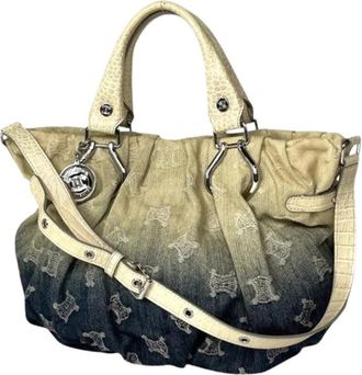 Celine Pre-owned Vintage Denim Tote Bag - Dames - Vintage Shopper - Blauw - ONE Size - Denim - Vintage