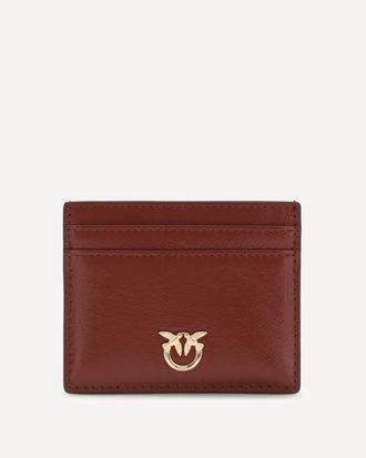 Pinko Portacarte in pelle shiny con logo Woman UNI