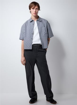 Le 31 Mens Soft monochrome pant Paris fit - High rise relaxed