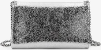 Stella McCartney Womens Crossbody Bag Falabella Metallic Grey Alter Mat-Metal Shoulder Mat/metal