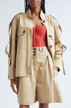 Zimmermann Rebellion Cargo Jacket in Beige at Nordstrom, Size 0P