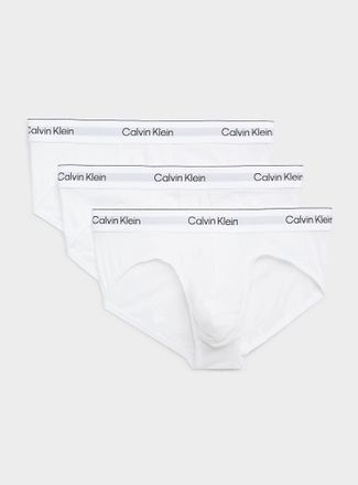 Calvin Klein Mens Solid stretch briefs Icon Cotton Stretch 3-pack