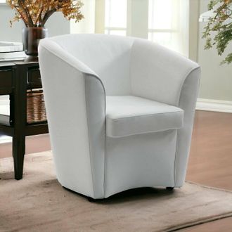 Talamo Italia Talamo Italia - Sill&oacute;n Annaluna, Sill&oacute;n, 100% Made In Italy, Sill&oacute;n Relax En Ecopiel, 70x60h74cm, Blanco, Con Embalaje Reforzado