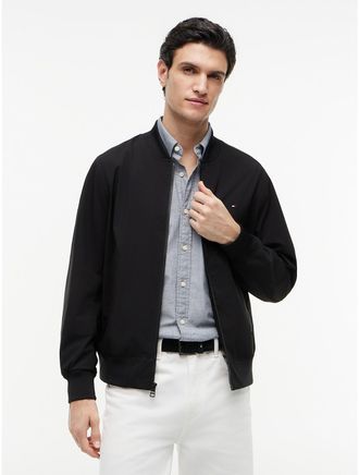 Tommy Hilfiger Mens TH Performance Water-Repellent Bomber - Black - XXXL