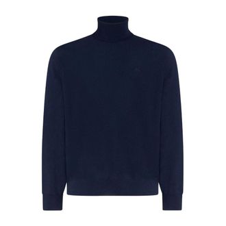 Etro Etro, Turtlenecks, male, Blue, Size: 2XL Roma Turtleneck Knitwear