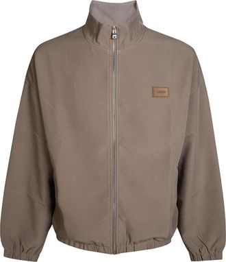 Amiri Cropped Track Jacket with High Collar and Elasticated Details