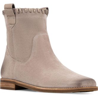 Donald J Pliner Karter Whipstitch Western Bootie in Taupe at Nordstrom, Size 5.5